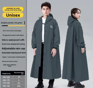 Chubasquero de tela Oxford impermeable integrado de cuerpo completo para motocicletas y bicicletas eléctricas Protección gruesa para lluvia pesada para - Product Image 4