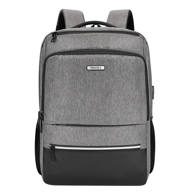 Omaska Wholesale 17 Inch Business OEM Waterproof Waterproof Oxford Man Bag Travel Business Anti Theft Laptops Backpack