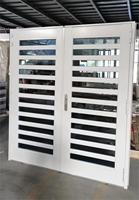 Ventanas con persianas Marco de aluminio Persianas de vidrio Ventana Jalousie Ventana con mosquitera