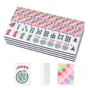 Custom Modern Luxury 2-Layer Lucite Acrylic American Mahjong Tiles Free-Painted Back Design 1.2inch Thickness Entertainment - Product Image 2