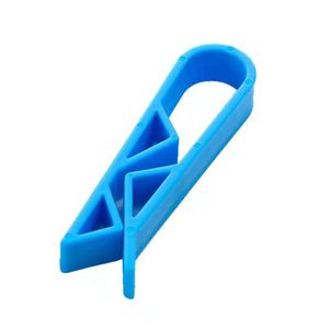 Support de pince pour poubelle, anneau de fixation détachable réutilisable en plastique bleu pour sac poubelle domestique antidérapant - Product Image 3