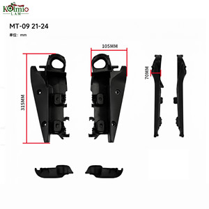 KOLMIO-LAM Compatible con Yamaha MT-09 2021-2024, Carenado Interior del Radiador, Panel de Cubierta Interior del Radiador <span class=keywords><strong>MT09</strong></span> 2022 <span class=keywords><strong>2023</strong></span> - Product Image 2