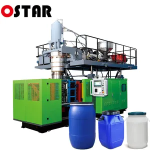 Industrial Chemical 200L Liter 55 Gallon L Ring Drum Making Machinery Blue Plastic 200 Litre Hdpe Barrel Blow Moulding Machine