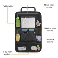 Organisateur de siège de voiture en tissu Oxford de style minimaliste transfrontalier, sac suspendu pour dossier de voiture, rangement pour accessoires automobiles en voiture