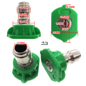 Boquilla de Desconexión Rápida Verde de 1/4 de Pulgada, Accesorios Universales para Lavadora a Presión, Punta de Pulverización para <span class=keywords><strong>Pistola</strong></span> de Pulverización de Automóviles - Product Image 2