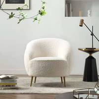 Juego de Muebles de Salón de Lujo en Oro, Estilo Nórdico Moderno, Sofá de Metal al por Mayor, Muebles de Terciopelo, Sillas de Espera para Sala de Estar