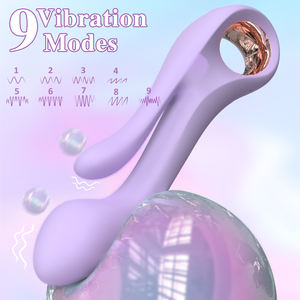 Cabeças duplas Soft Silicone Dildo Penis Vibrador Estimulador do Clitóris Estimulação Profunda Vibrador Masturbação Feminina para Feminino - Product Image 3