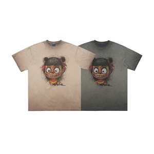 Camiseta de Hombre Nezha 2 con Estampado Digital Personalizado, 100% Algodón, Lavado Ácido, Estilo Vintage, Talla Grande, Alta Calidad, Anti-Pilling - Product Image 4