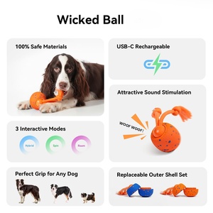 E-TPU Material Eco-friendly Interactive <b>Dog</b> Toy Wicked <b>Ball</b> Rolly Shell - Product Image 3