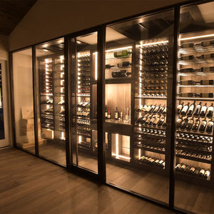 Vinoteca de Acero Inoxidable de Gran Capacidad con <span class=keywords><strong>Refrigerador</strong></span> de Doble Zona Eléctrico <span class=keywords><strong>a</strong></span> Baterí<span class=keywords><strong>a</strong></span> para Uso en Restaurantes y Villas - Product Image 1