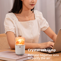Nouveau naturel mini usb sel roche lampe bureau décoratif pierre lampes 7LED lumière Himalaya sel pierre lampe pour bureau à domicile