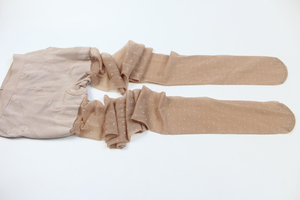 Collants transparents Ultra minces en <span class=keywords><strong>chair</strong></span> motif personnalisé flocage à pois grande taille doux brillant respirant femme collants en soie - Product Image 2