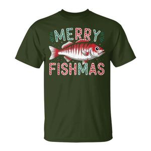 Maglietta natalizia Merry Fishmas Bass Fishing Ugly Christmas per pescatori, regali di Natale - Product Image 3