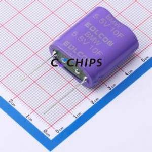 Supercondensateur BMW5R5M106MA1B27M3W1-P01, composant traversant (THT), D12.5xL27mm, condensateur 10F -20%~+50% 5.5V 55uA@72hrs - Product Image 1