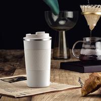 Taza de Viaje de Acero Inoxidable con Aislamiento al Vacío OEM de 12/17 oz, Tapa con Funda de Silicona, Rendimiento Térmico de 6-12 Horas, Ecológica