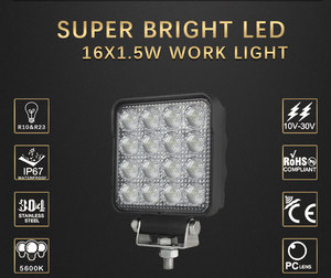 ECE R23 12V การเกษตร16 <span class=keywords><strong>LED</strong></span> 24W รถบรรทุกรถยนต์ <span class=keywords><strong>Led</strong></span> ทำงานไฟ <span class=keywords><strong>Led</strong></span> ทำงานไฟ <span class=keywords><strong>Led</strong></span> ทำงาน - Product Image 3