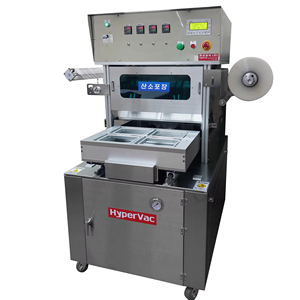 Machine d'emballage sous atmosphère modifiée semi-automatique MAP avec purge de gaz pour aliments frais, viande, en acier inoxydable, capacité 550 kg - Product Image 1