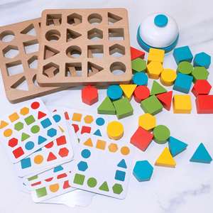 Jeu de société familial en bois pour la formation de l'intelligence et la concentration, jeu de combat de blocs pour <span class=keywords><strong>duel</strong></span> - Product Image 2
