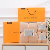 Ensemble de Serviettes de Bain et de Plage en Microfibre Velours Corail Épaissi, Lot de 3 Pièces, Logo Personnalisable, pour Maison, Spa, Vente en Gros, Idéal pour Maman