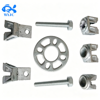 Ensemble complet d'échafaudage modulaire Ringlock avec poutre de liaison, étaie et socle pour plateforme de travail