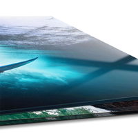 Feuilles d'acrylique découpées au laser de forme personnalisée, épaisseur 3 mm/5 mm, surface UV, imperméable, décoration publicitaire économique pour les pièces