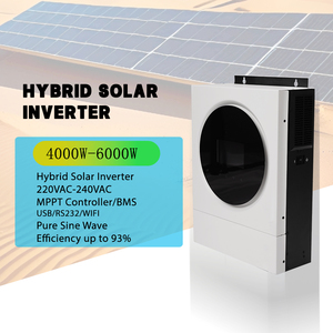 Contrôleur de charge solaire hybride 6KW 12000VA 60-450VDC 27A pour batterie 48V avec écran tactile 4.3" et Wi-Fi pour système solaire VM IV 6K Hybr - Product Image 1