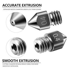 Boquilla Metálica Creality MK8 de 0.2-0.6mm para Impresora 3D, Repuesto - Product Image 3