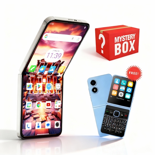 X6 Foldable Phone Dual Touch Screen 6.6 Inch FHD+ Display Helio G Series Buy One Get One for Free Electronic Mystery Box