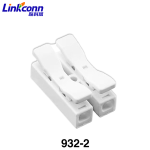 สปริงโหลดเร็วเทอร์มินัลบล็อกขั้วต่อแบบพุชอินเชื่อมต่อเทอร์มินัลบล็อก450V อุปกรณ์เสริมไฟฟ้า24A 932-2 - Product Image 1