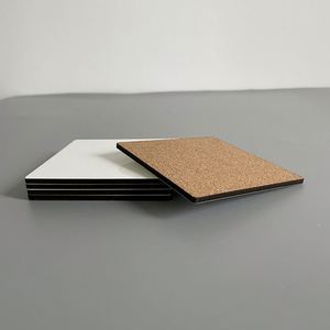 US Warehouse Free Shipping Square <b>Coaster</b> Sublimation Blank Heat Transfer Cup <b>Coasters</b> Unglazed <b>Ceramic</b> White Tiles for Painting - Product Image 4