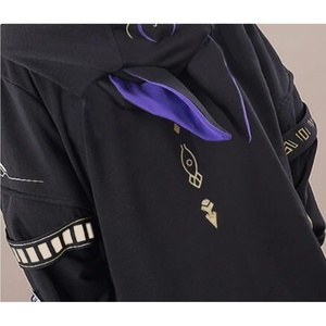 Sudadera con capucha oversize de anime para hombre, con cremallera, bordada, teñida lisa, antiencogimiento, de Genshin Impact Tighnari, impresa en 3D - Product Image 4