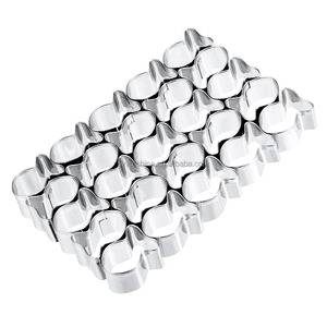 25 khoang không dính bột thép không gỉ cá Cracker cắt cá <span class=keywords><strong>Cookie</strong></span> <span class=keywords><strong>cutter</strong></span> mini vàng cá hình dạng khuôn mẫu - Product Image 6