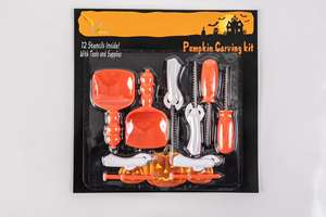 Kit Complet de Sculpture de <span class=keywords><strong>Citrouille</strong></span> Ultime – 11 Outils, Gabarits et Cuillère pour un Artisanat d'Halloween Facile - Product Image 6