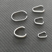 Bijoux faisant des résultats grand pendentif colle sur bélières en acier inoxydable charme caution pour chaîne collier