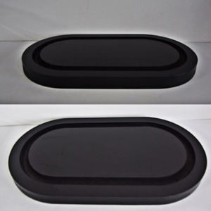 우아한 타원형 유리 돔과 고급스러운 MDF 나무 기지 발렌타인 데이 할로윈 선물을위한 현대 클래식 웨딩 유럽 스타일 - Product Image 3