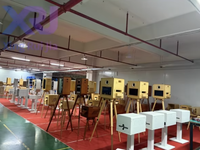Photomaton portable en bois de 15,6 pouces avec écran tactile et impression instantanée, pour mariages et fêtes