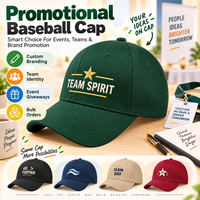 Casquette de baseball promotionnelle avec logo personnalisé, 6 panneaux, visière incurvée, cadeau d'équipe pour événement d'entreprise, vente en gros