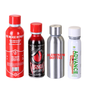 Capacité personnalisée Bouteille de soins de santé liquide en métal vide de qualité alimentaire Bouteilles de boisson alcoolisée Bouteille d'<span class=keywords><strong>huile</strong></span> essentielle en aluminium - Product Image 1