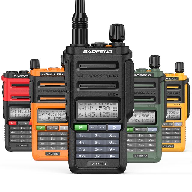 Baofeng UV-9R PRO Walkie Talkie IP68 Waterproof High Power Handheld Two Way Radio Dual Band UHF/VHF Upgrade of UV-9R Plus