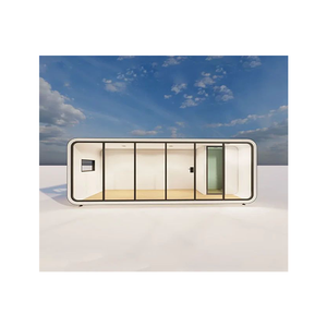 Cafetería prefabricada dúplex de lujo Pequeña Cabine Casa De <span class=keywords><strong>Madeira</strong></span> Modern Portable Building Shop Hawsehole Futuristic Sleep Cabin - Product Image 1