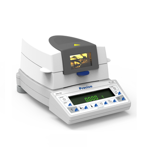 เครื่องชั่งวิเคราะห์ความชื้น Veidt Weighing Precisa XM-60 124 กรัม/0.001 กรัม ความแม่นยำ 0.01% พร้อมตัวเรือนแบบใหม่ที่ทนความร้อน ใช้โหลดเซลล์วัดน้ำหนักแบบให้ความร้อน รุ่น XM-60 Precisa - Product Image 1