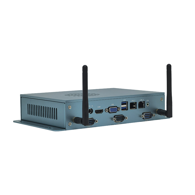 2026 ELSKY M108 Industrial PC with Fan and Core Processor DDR4 RAM Small Desktop Computer UHD Graphics Dual LAN 6*COM