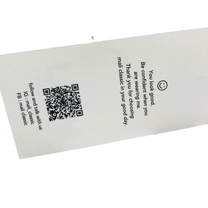 2025 Factory Custom Paper Materials Printed Custom <b>Socks</b> Logo Neck Garment Hang Tag - Product Image 1
