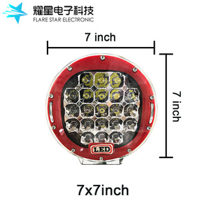 Flare Star Electronic 7 Inch Round <b>Led</b> <b>Work</b> <b>Light</b> 105w Off-Road Vehicle Roof Lamp Aluminum Alloy Body - Product Image 2