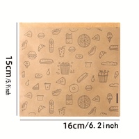 Papier Kraft Petit Déjeuner À Emporter Snack Pain Au Four Toast Emballage Alimentaire De Haute Qualité Sac À Sandwich Résistant À La Graisse