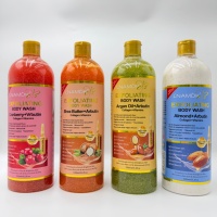 Gel Douche Liquide Moussant Hydratant et Éclaircissant pour le Corps au Beurre de Karité, Arbutine, Collagène et Vitamines L'NAMDK 1000ml – Vente en Gros