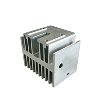 Radiateur en aluminium extrudé à cavité spéciale, à double ailette latérale, pour module de puissance de relais à semi-conducteurs