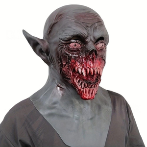 Maschera in Latex da Vampiro per Halloween, Accessori per Feste a Tema <span class=keywords><strong>Zombie</strong></span>, Oggetti di Scena per Cosplay - Product Image 3