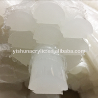 Diffuseur personnalisé opale/blanc laiteux extrudé acrylique PMMA profils LED tige d'éclairage