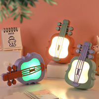 Lampe de bureau LED moderne Chargement USB Violon Veilleuse Protection des yeux pour étudiants Touch ABS pour dortoir chambres lecture chevet